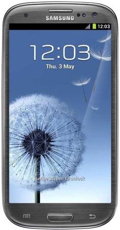 Смартфон Samsung Galaxy S3 GT-I9300 16Gb Titanium grey - Кузнецк